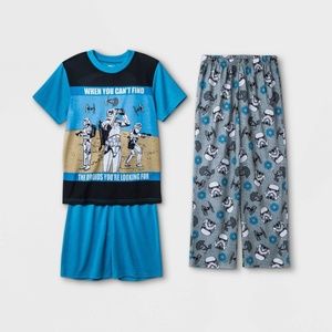 Kids Star Wars 3 Piece Pajama Set
